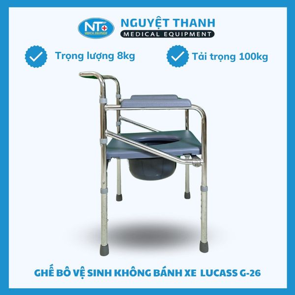 Ghế Bô Vệ Sinh Không Bánh Xe Lucass G-26