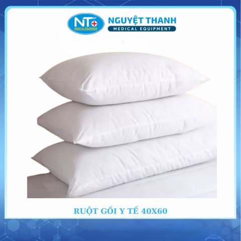 Bộ Ruột Gối Và Vỏ Áo Gối Y Tế 40x60cm
