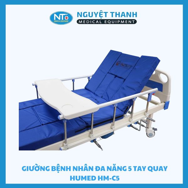 Giường Bệnh Nhân Đa Năng 5 Tay Quay Humed HM-C5
