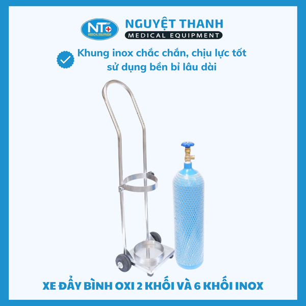 Xe đẩy bình oxy nhỏ 2K