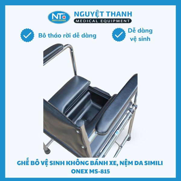 Ghế Bô Vuông, Không Bánh Xe, Nệm Simily One-X MS-815