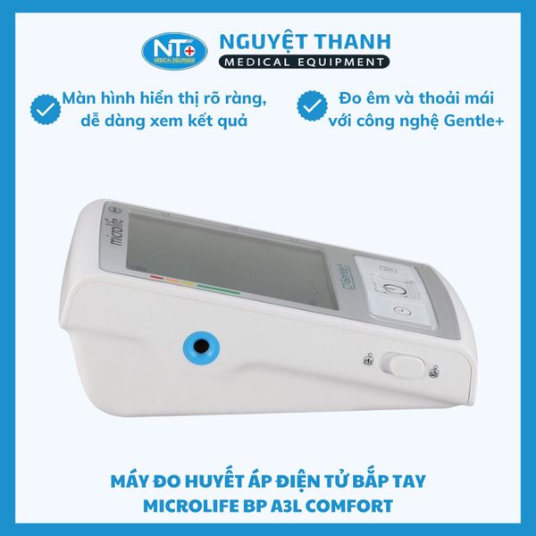 Máy Đo Huyết Áp Bắp Tay Microlife A3L Comfort