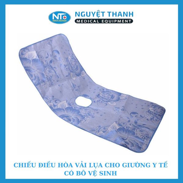 Chiếu Điều Hòa Vải Lụa Giường Y Tế Có Bô Vệ Sinh