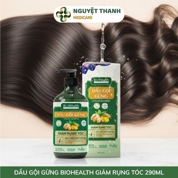 Dầu Gội Gừng BioHealth Giảm Rụng Tóc, Kích Thích Mọc Tóc Chính Hãng