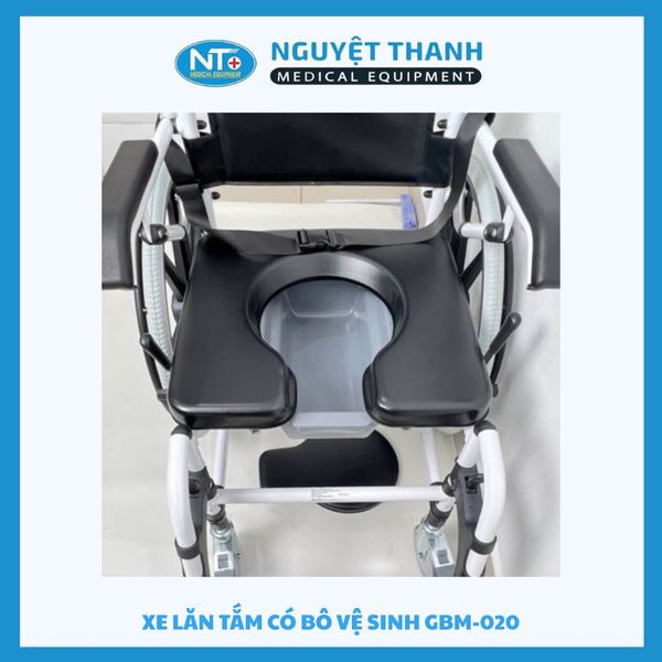 Xe Lăn Tắm Có Bô Vệ Sinh GBM-020