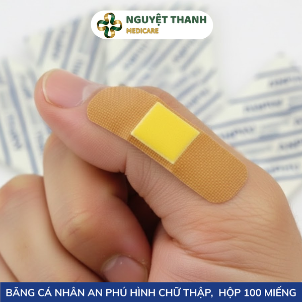 Băng Cá Nhân Chữ Thập An Phú - Hộp 100 Miếng Sơ Cứu Giá Tốt