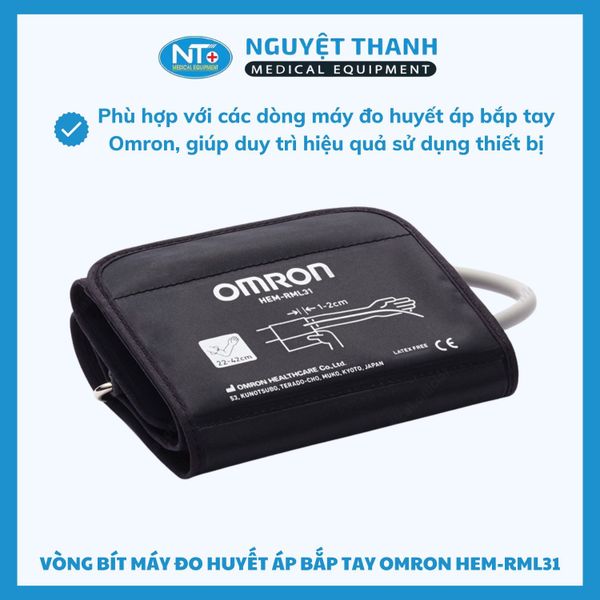 Vòng Bít Máy Đo Huyết Áp Bắp Tay Omron HEM-RML31 (22cm - 24cm)