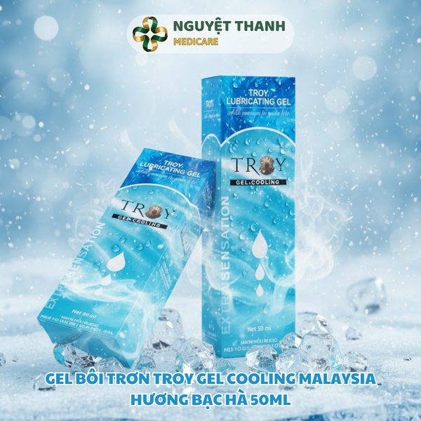 Gel Bôi Trơn Troy Gel Cooling Hương Bạc Hà 50ml Chính Hãng
