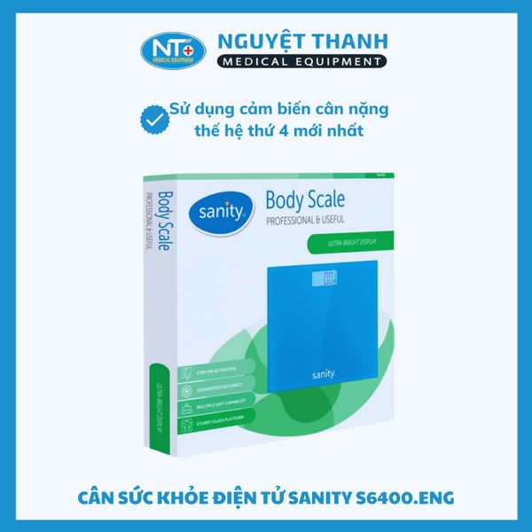 Cân sức khỏe điện tử Sanity S6400.ENG