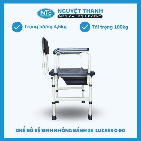 Ghế Bô Vệ Sinh Sắt Sơn Lucass G-90