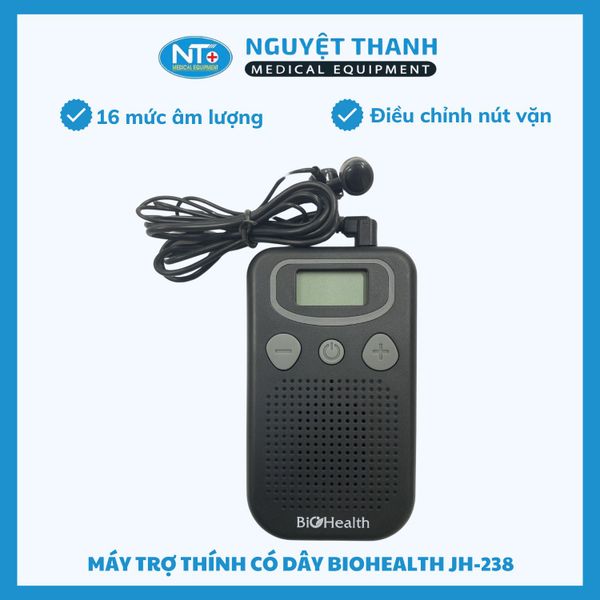Máy Trợ Thính Bỏ Túi BioHealth JH-238 Chính Hãng, Giá Tốt