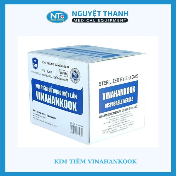 1 HỘP (100 CÂY) Kim tiêm Vina 18G 1x1/2