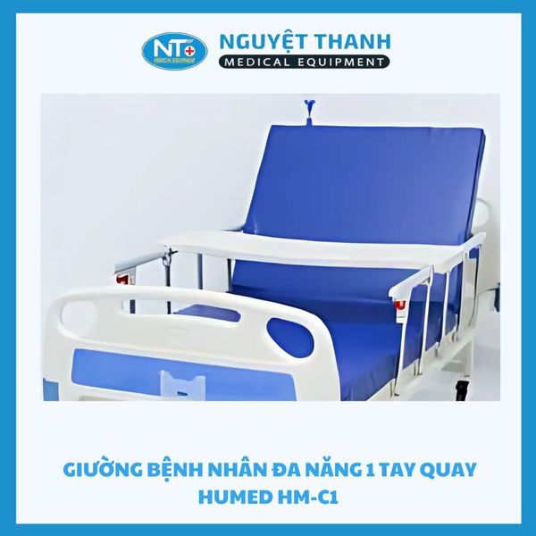 Giường Bệnh Nhân Đa Năng 1 Tay Quay Humed HM-C1