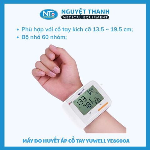 Máy Đo Huyết Áp Cổ Tay Yuwell YE8600A