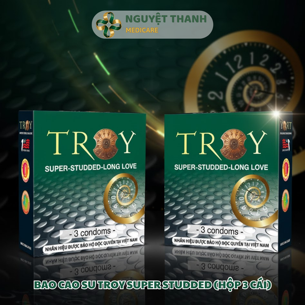 Bao Cao Su Troy Super Studded Gai Kéo Dài Thời Gian Chính Hãng