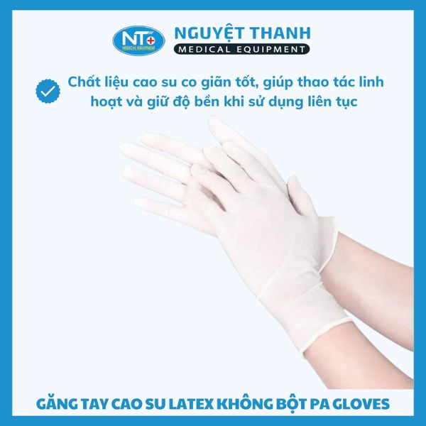 Găng tay Latex không bột PA