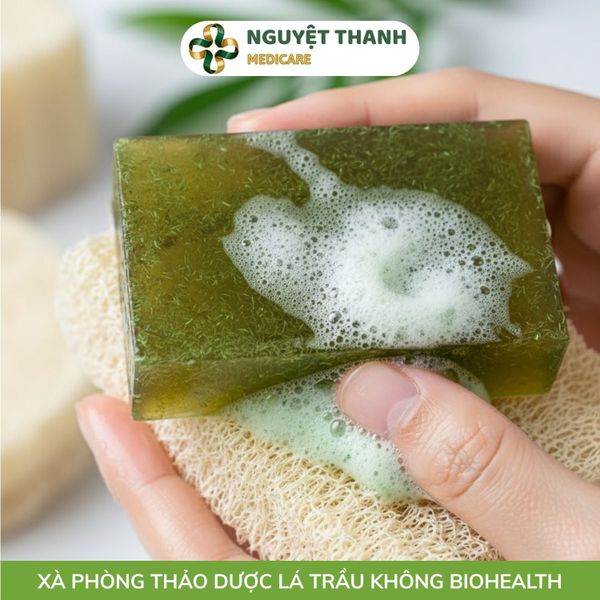 Xà Phòng Lá Trầu Không BioHealth 100g Giảm Mụn Lưng Hiệu Quả
