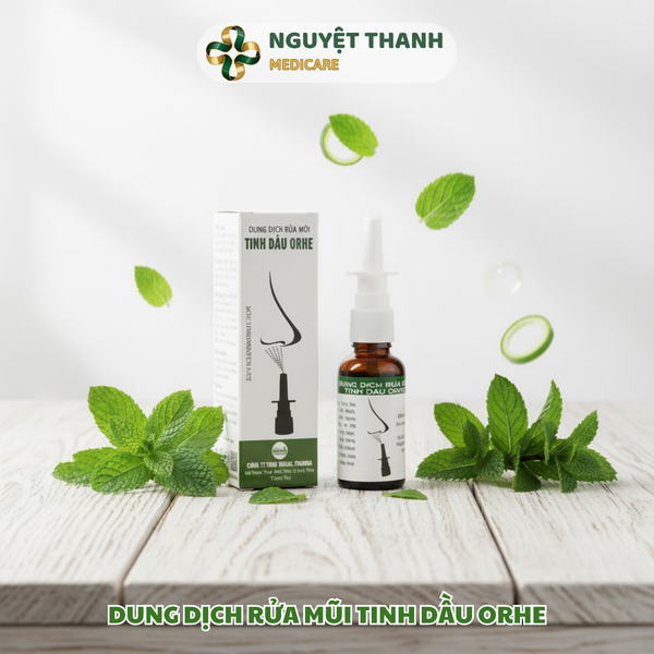 Dung Dịch Rửa Mũi Tinh Dầu Orhe 30ml Sạch Khuẩn Tự Nhiên