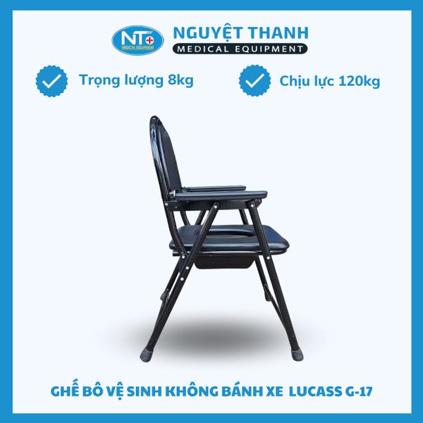 Ghế Bô Vuông, Không Bánh Xe, Mặt Nệm Lucass G-17