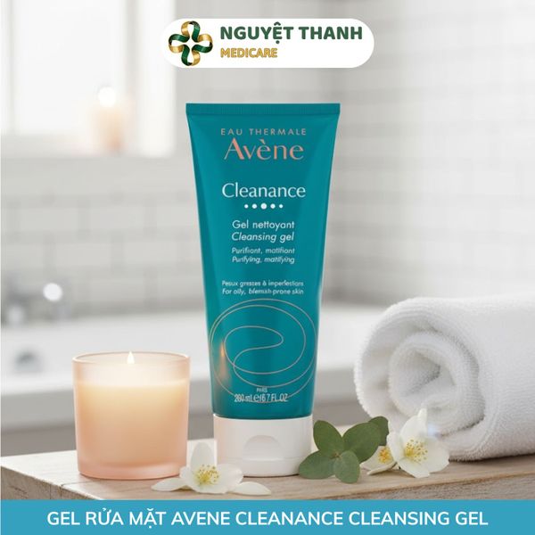 Gel Rửa Mặt Avène Cleanance Cleansing Gel Cho Da Dầu Mụn