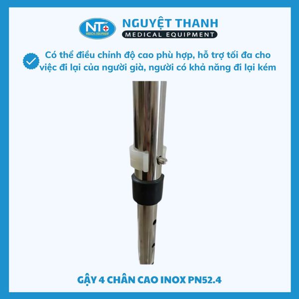 Gậy 4 Chân Inox PN52.4 Phana