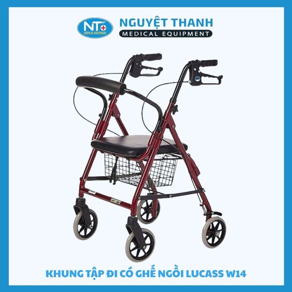 Khung tập đi có ghế ngồi Lucass W14 ( Màu ngẫu nhiên)