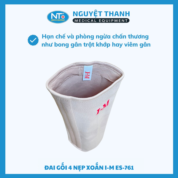 Đai Gối 4 Nẹp Xoắn I-M ES-761