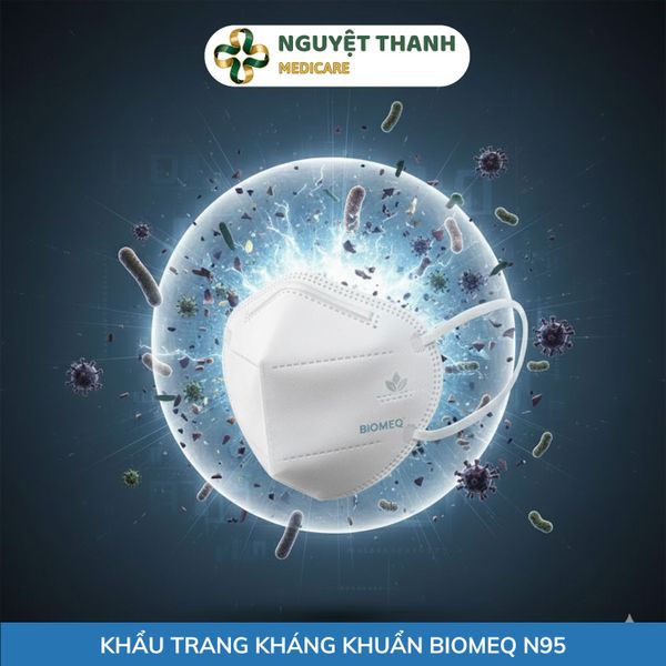 Khẩu Trang N95 Biomeq 5 Lớp Lọc Bụi Mịn PM2.5 Chính Hãng