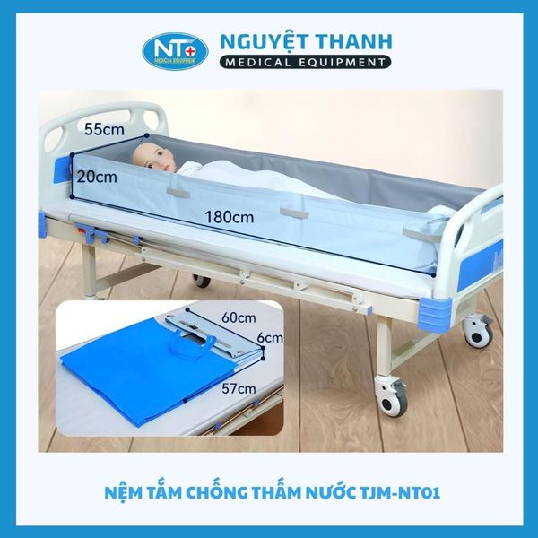 Nệm tắm chống thấm nước TJM-NT01 - M (187x68x20cm)