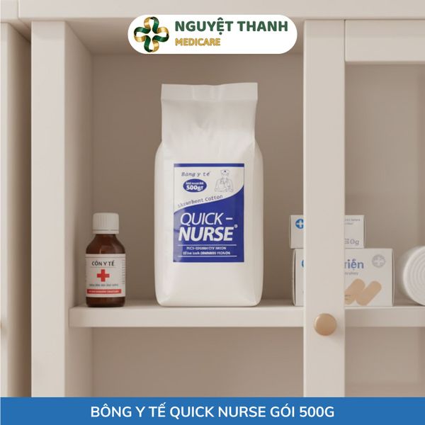 Bông Y Tế Quick Nurse 1kg - 100% Cotton Tinh Khiết Giá Tốt