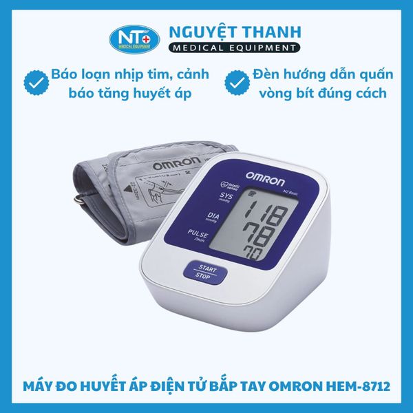Máy Đo Huyết Áp Điện Tử OMRON HEM-8712