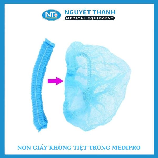 Nón giấy không tiệt trùng Medipro (TTB)(gói 100cái )