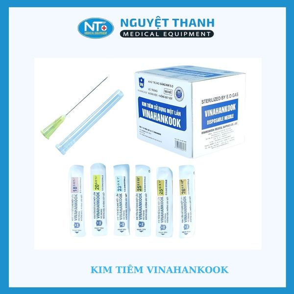 1 HỘP (100 CÂY) Kim tiêm Vina 26G 1x1/2