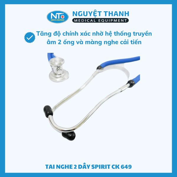 Ống Nghe Y Tế Spirit 2 Dây CK-649