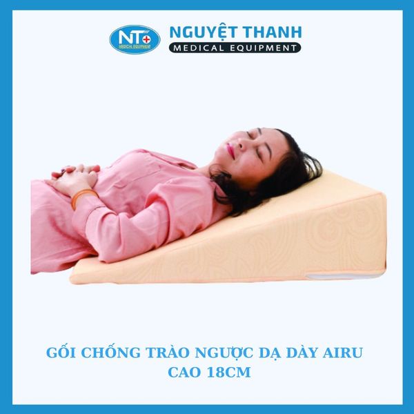 Gối Chống Trào Ngược Dạ Dày Airu Cao 18cm