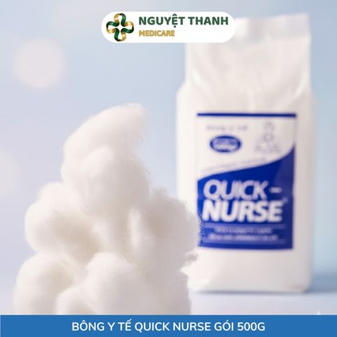 Bông Y Tế Quick Nurse 1kg - 100% Cotton Tinh Khiết Giá Tốt