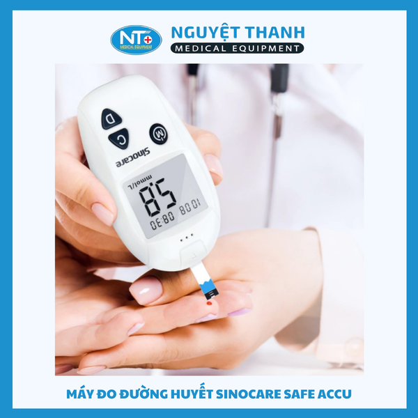 Máy Đo Đường Huyết Safe-Accu Chính Xác, Đo Nhanh 10s