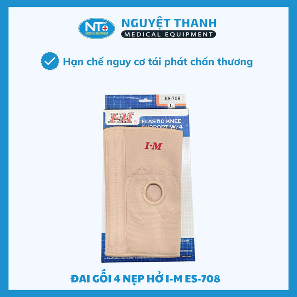 Đai Gối 4 Nẹp Hở I-M ES-708