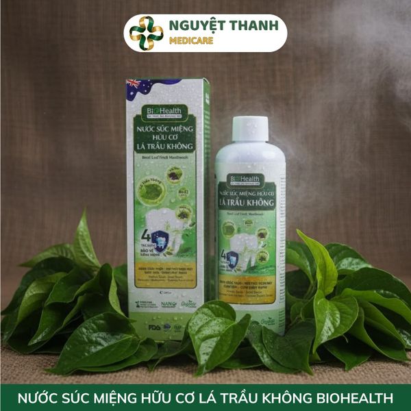 Nước Súc Miệng Lá Trầu Không BioHealth Hữu Cơ An Toàn, Kháng Khuẩn