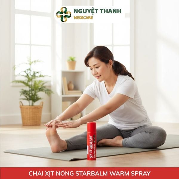 Chai Xịt Nóng Starbalm Warm Spray 150ml, Làm Ấm Cơ Nhanh, Ngừa Chấn Thương