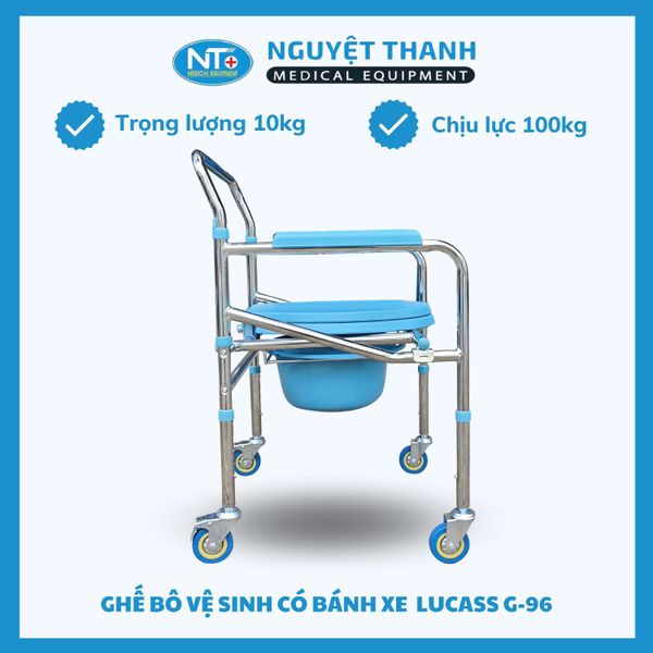 Ghế Bô Vệ Sinh Có Bánh Xe Lucass G-696 (G-96)