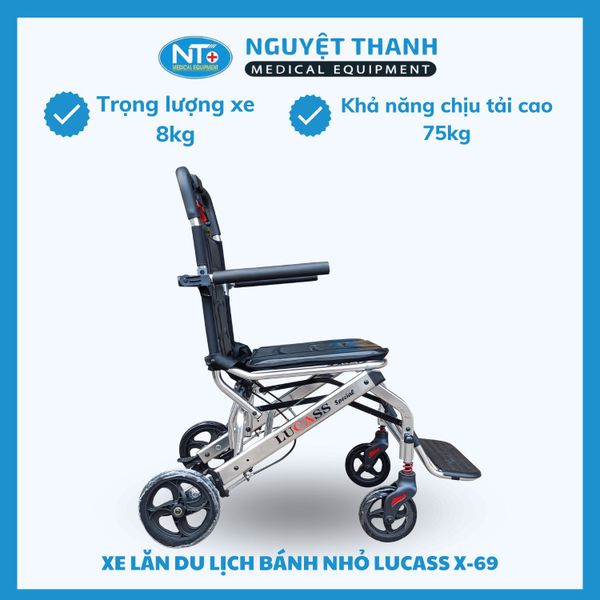 Xe Lăn Du Lịch Bánh Nhỏ X-963 (X-69)