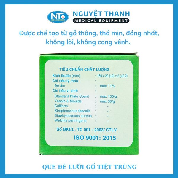Đè lưỡi gỗ tiệt trùng BL