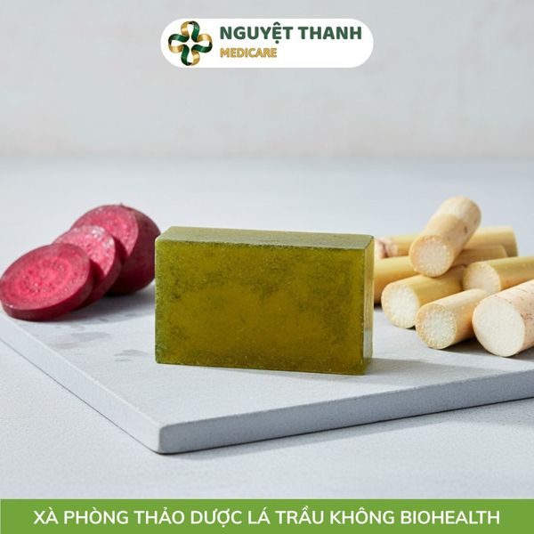 Xà Phòng Lá Trầu Không BioHealth 100g Giảm Mụn Lưng Hiệu Quả