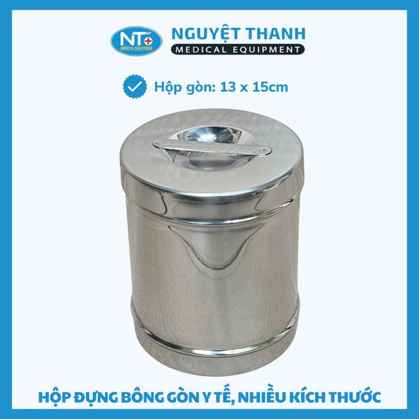 Hộp Đựng Bông Gòn Inox