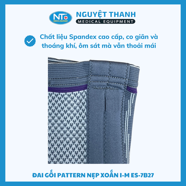 Đai Gối Pattern Nẹp Xoắn I-M ES-7B27