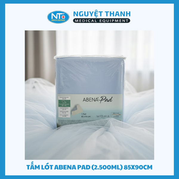 Tấm Lót Chống Thấm Abena Pad Tái Sử Dụng 85x90cm Thấm Hút 2.5 Lít