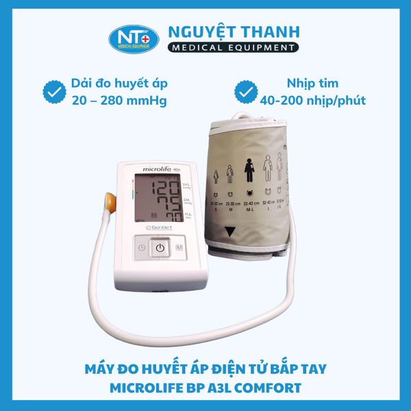 Máy đo HA bắp tay Microlife A3L Comfort