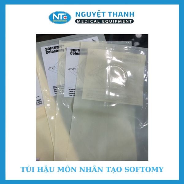 COMBO 1 HỘP (100 TÚI) Túi đựng phân HQ 60 (Túi hậu môn nhân tạo Softomy)