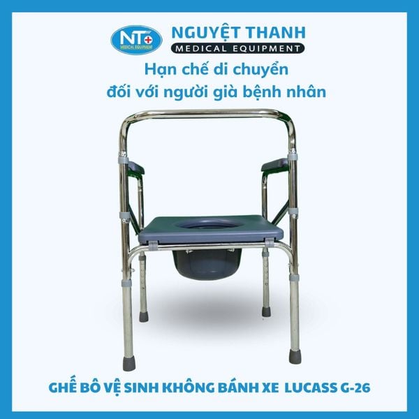 Ghế Bô Vệ Sinh Không Bánh Xe Lucass G-26